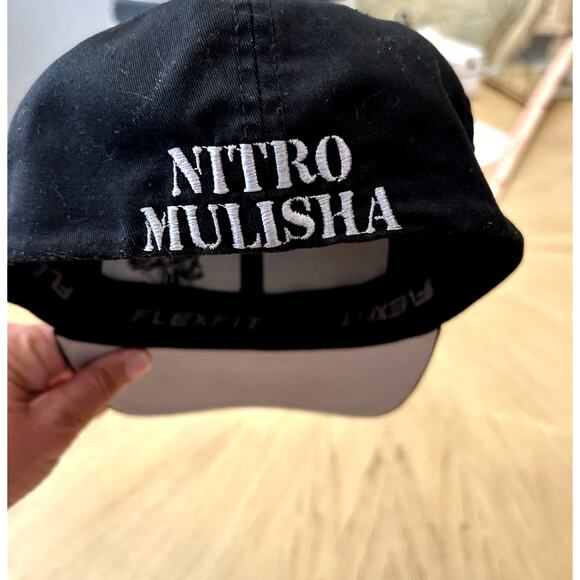 Metal Mulisha Nitro Hat Skull smoking flexfit Cap Distressed THRASHED Faded S/M - Picture 2 of 12
